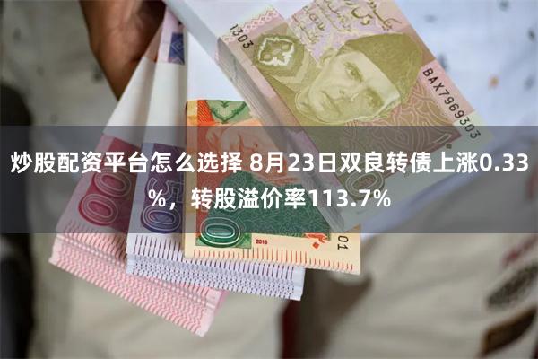 炒股配资平台怎么选择 8月23日双良转债上涨0.33%，转股溢价率113.7%
