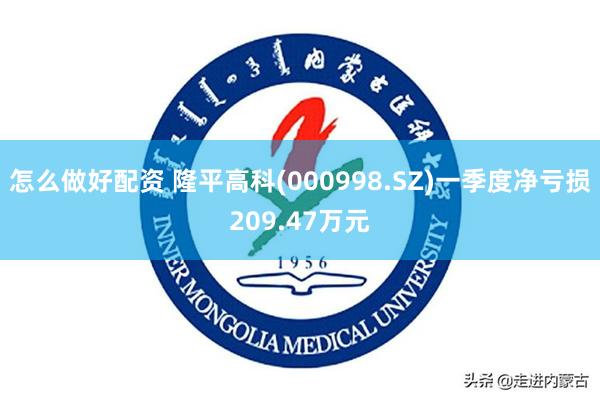 怎么做好配资 隆平高科(000998.SZ)一季度净亏损20