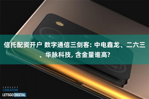 信托配资开户 数字通信三剑客: 中电鑫龙、二六三、华脉科技,