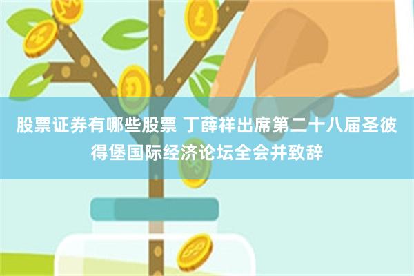 股票证券有哪些股票 丁薛祥出席第二十八届圣彼得堡国际经济论坛