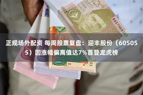 正规场外配资 每周股票复盘：迎丰股份（605055）因涨幅偏